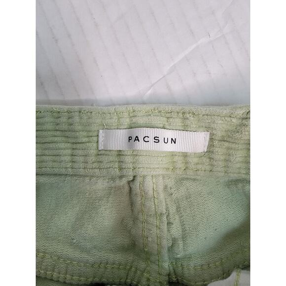 Pacsun Jeans Sz 25 Womens 90's Boyfriend Straight Coduroy High Rise Mint Green - Picture 5 of 10